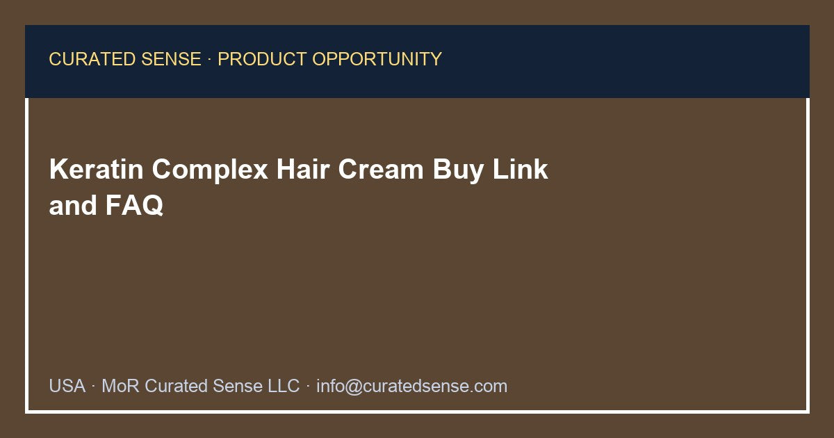 Keratin Complex Smoothing Hair Cream — 13.53 fl oz — Curated Sense