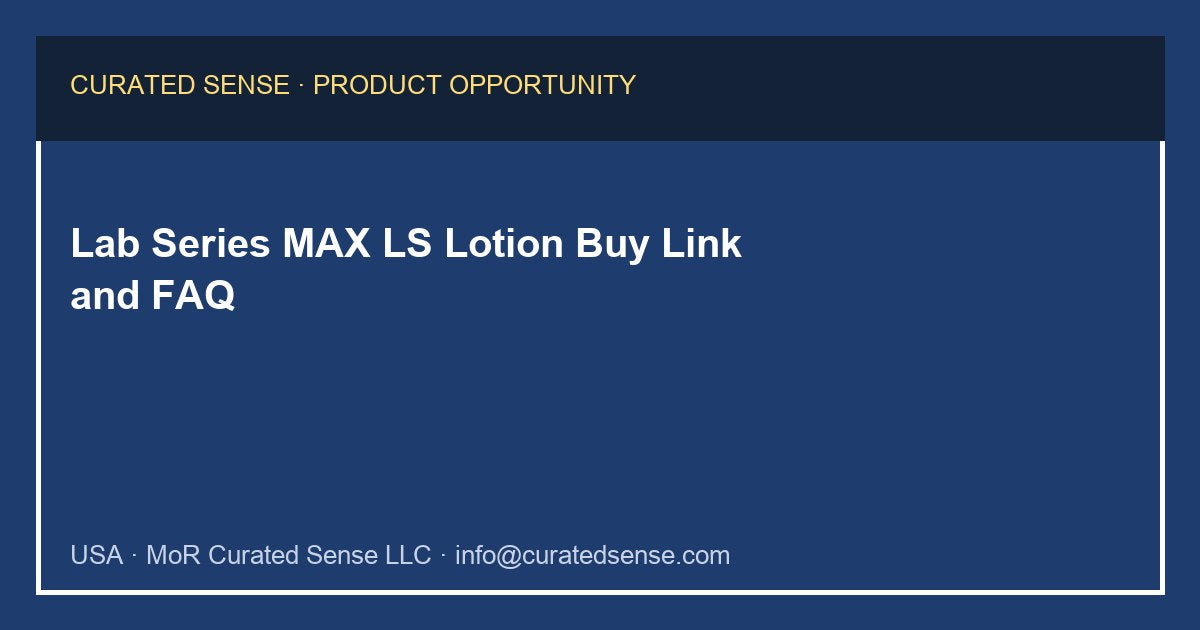 Lab Series MAX LS Skin Water Lotion — 6.7 oz — Curated Sense