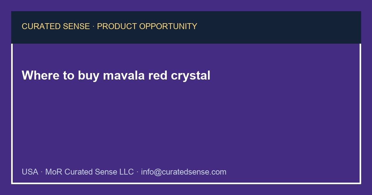 Where to buy mavala red crystal — Curated Sense