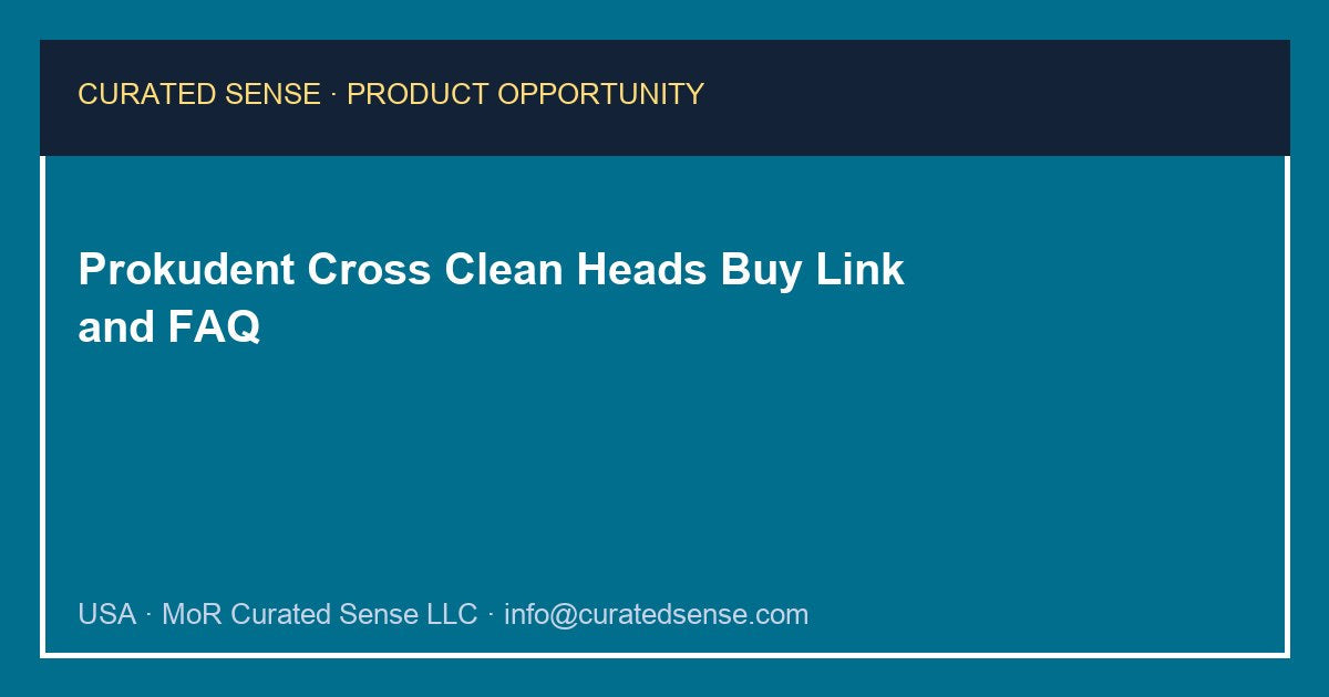 Prokudent Cross Clean Replacement Heads — 3 Pack — Curated Sense