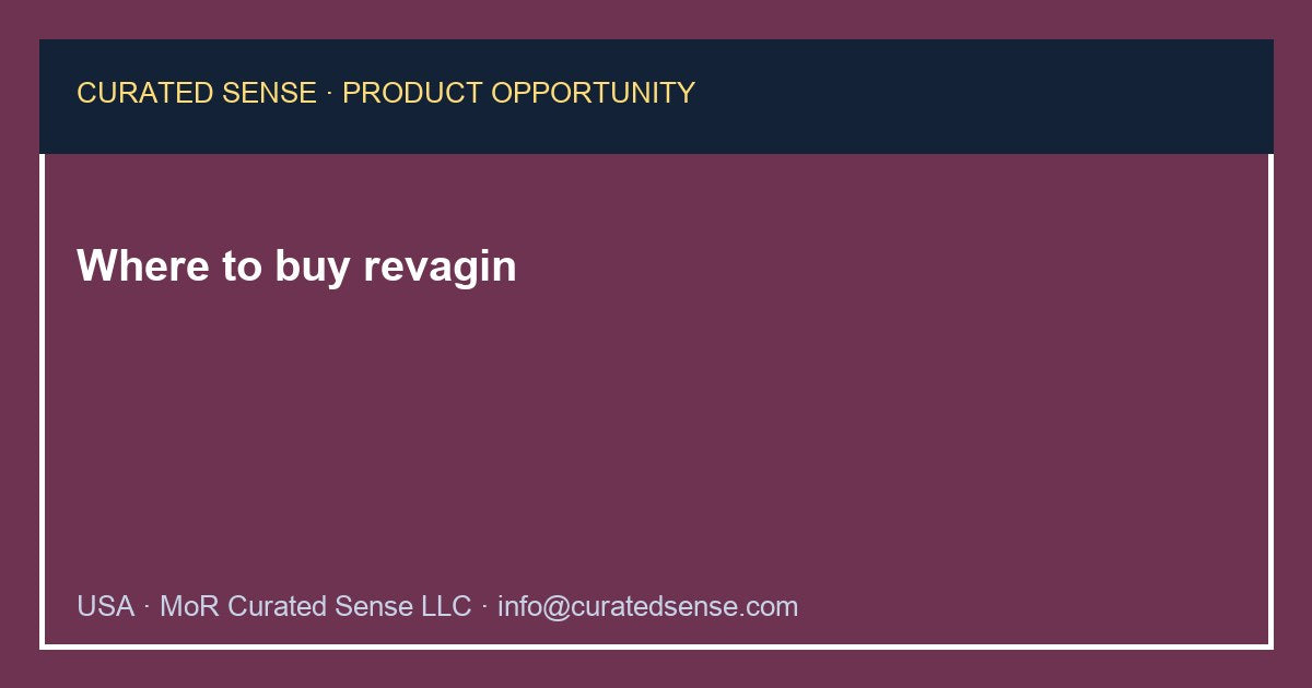 Where to buy revagin — Curated Sense