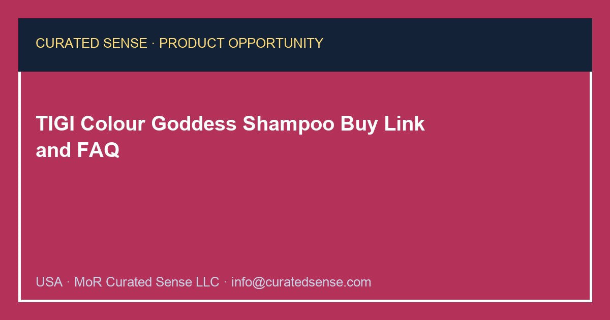 TIGI Bed Head Colour Goddess Shampoo — 400 ml — Curated Sense
