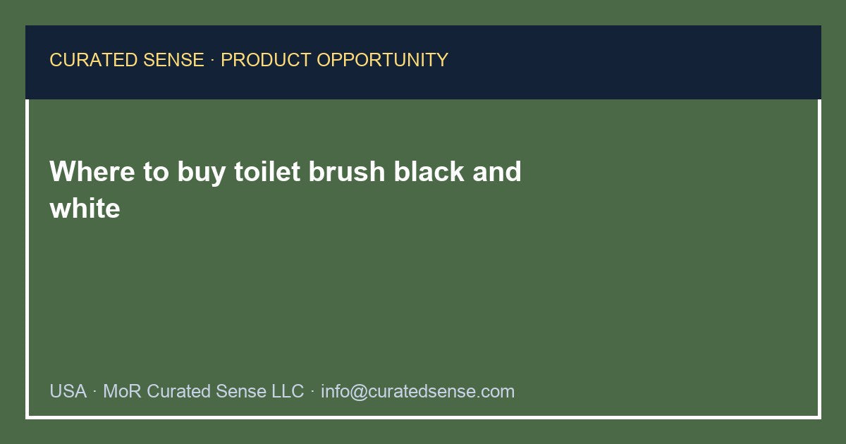 Where to buy toilet brush black and white — Curated Sense