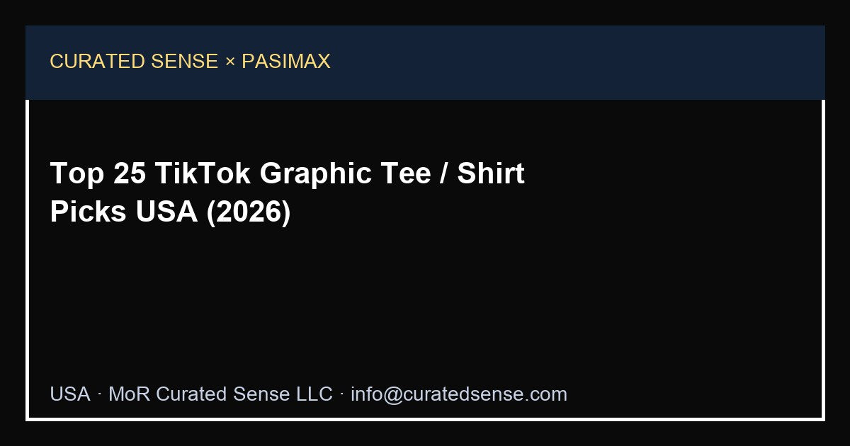 Top 25 TikTok graphic tee picks USA 2026