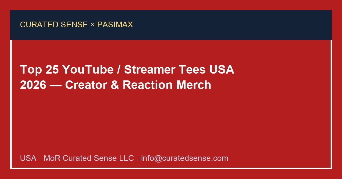 Top 25 YouTube streamer tees USA 2026