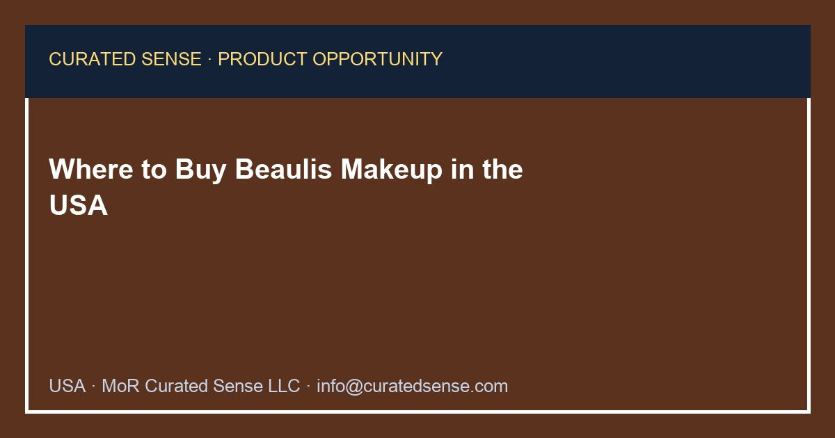 Where to Buy Beaulis Makeup in the USA
