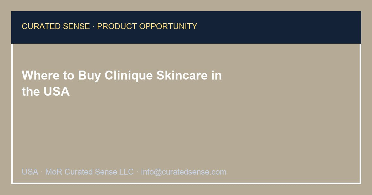 Where to Buy Clinique Skincare in the USA