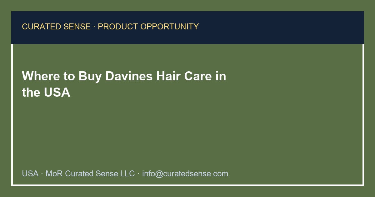 Where to Buy Davines Hair Care in the USA