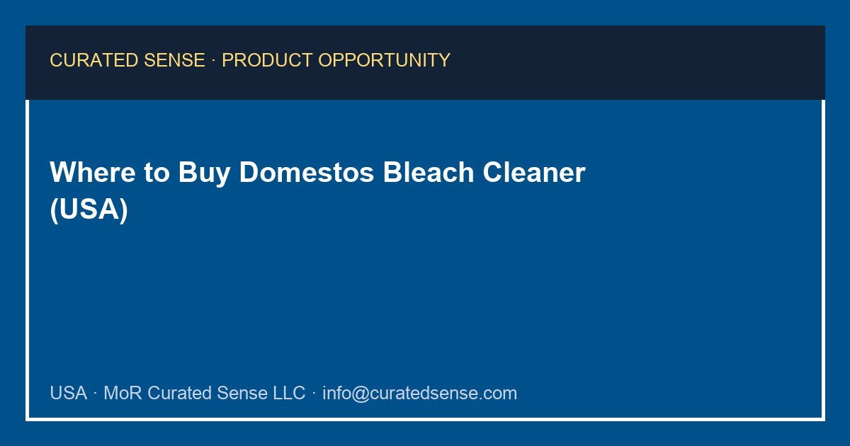 Where to Buy Domestos Bleach Cleaner (USA)