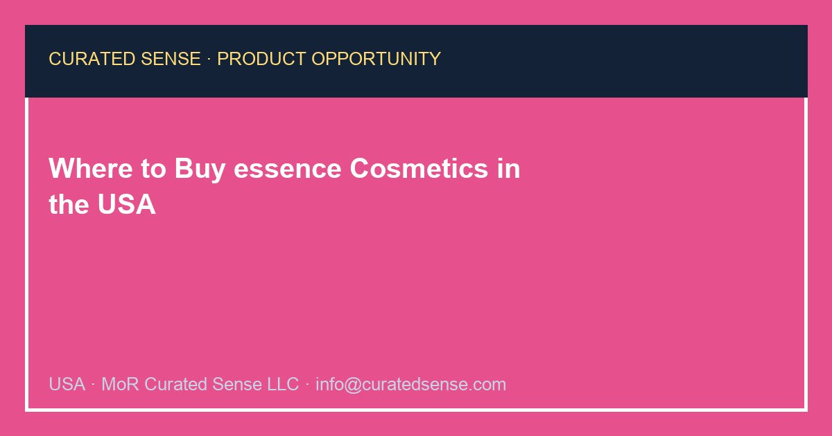 Where to Buy essence Cosmetics in the USA