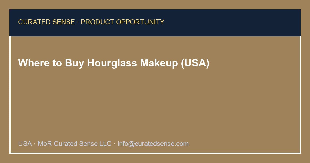 Where to Buy Hourglass Makeup (USA)