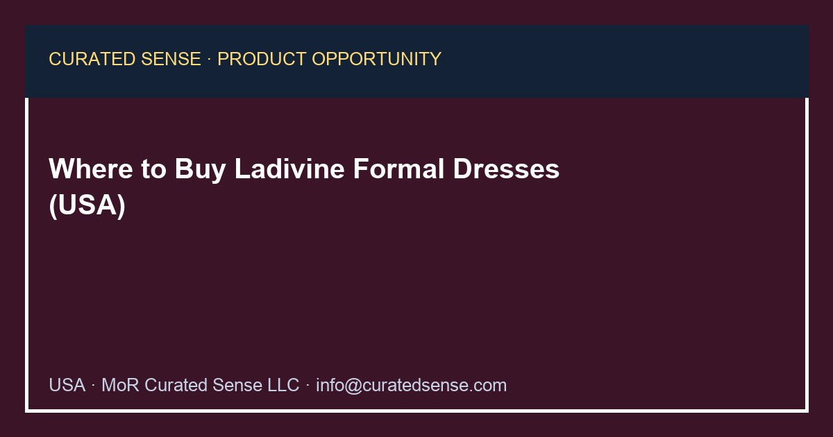 Where to Buy Ladivine Formal Dresses (USA)
