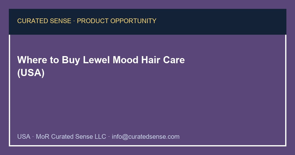 Where to Buy Lewel Mood Hair Care (USA)