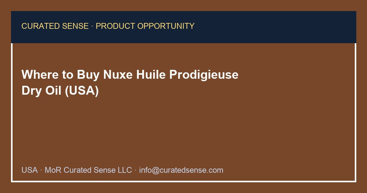 Where to Buy Nuxe Huile Prodigieuse Dry Oil (USA)