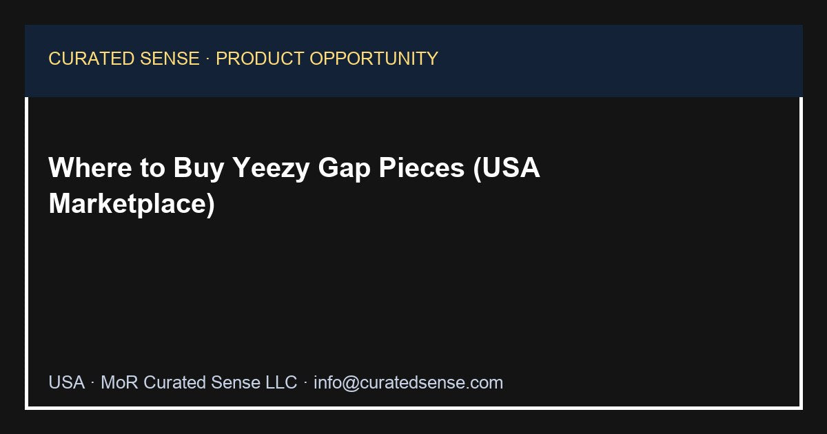 Where to Buy Yeezy Gap Pieces (USA Marketplace)