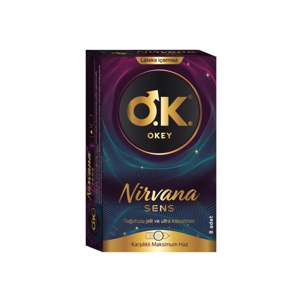 OKEY Nirvana Sens Latex-Free Condoms with Cooling Gel & Ultra Texture — Curated Sense