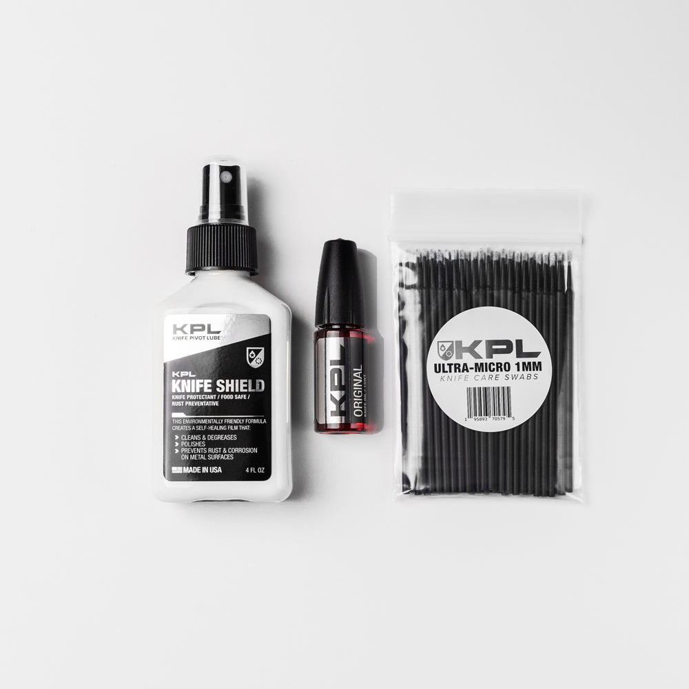 Knife Pivot Lube products available at Curated Sense