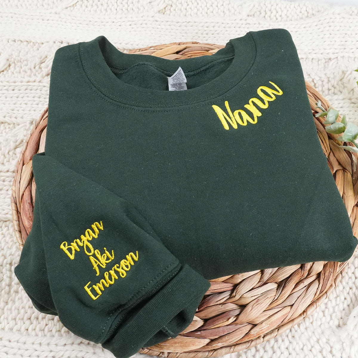 Pasimax Custom Embroidered Apparel — Nana Sweatshirts, Cousins Beach, Personalized (10+ styles)