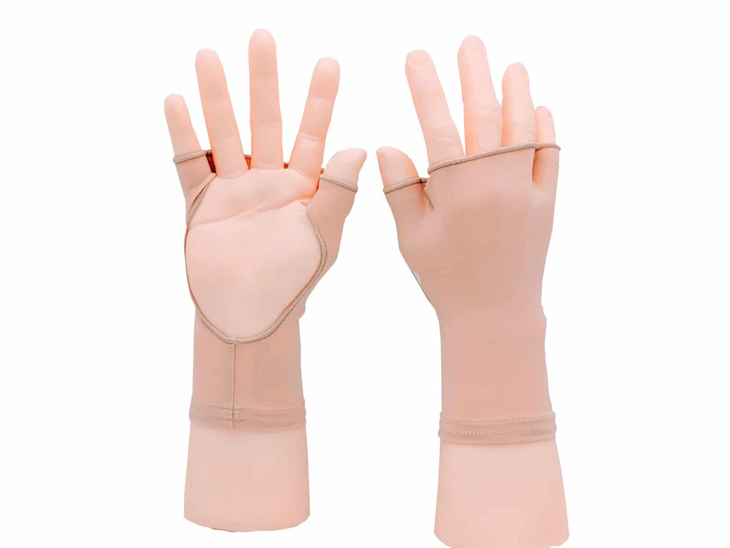PalmFree™SunWear PalmFree™ Sun Gloves - Almond Beige - UPF 50+ — main product shot