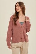 KADOU BOUTIQUE Textured Cardigan — main product shot