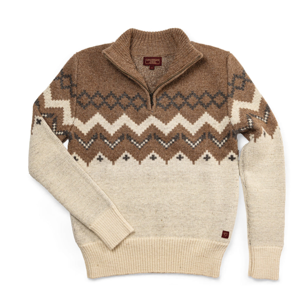 Adirondack Field Skyward Alpaca/Wool Sweater (Brown) — alternate view