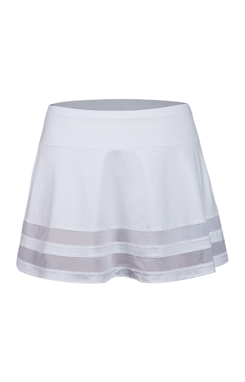 Maxine A-Line Skort - White - 14.5" Length