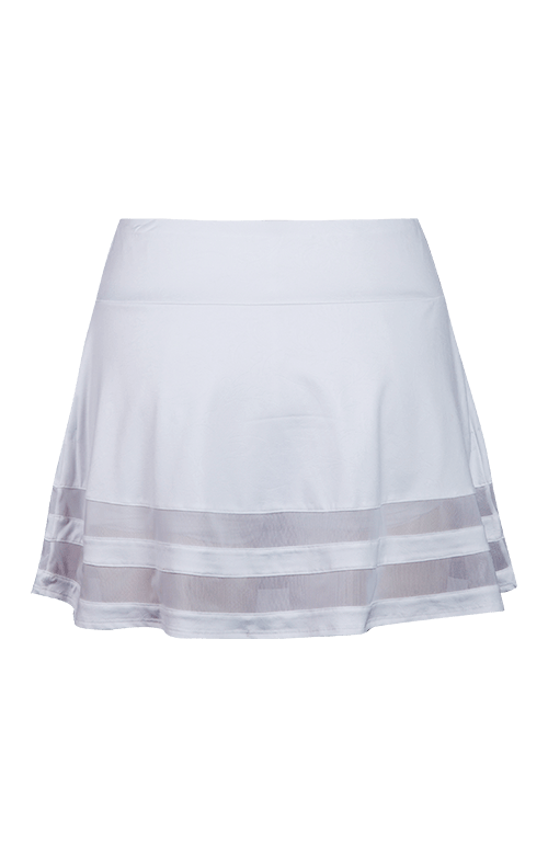 Maxine A-Line Skort - White - 14.5" Length