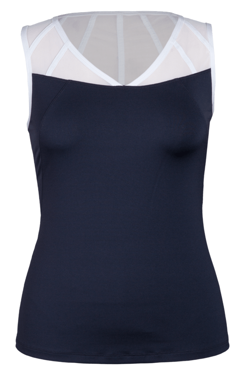 Ciara V-Neck Tank - Slate