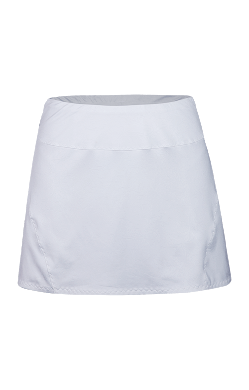 Jaclyn Pleated Skort - White - 13.5" Length