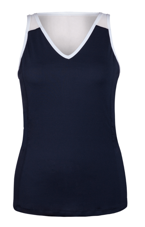 Maureen V-Neck Tank - Slate
