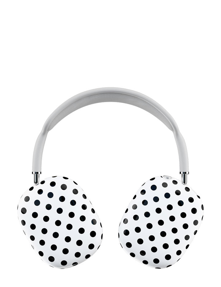 Polka Dot | White and Black Airpod Max Cover