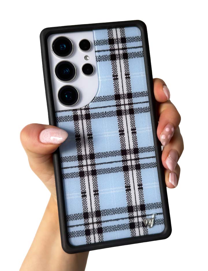 Wildflower Cases Plaid | Blue Samsung Galaxy Case — color detail