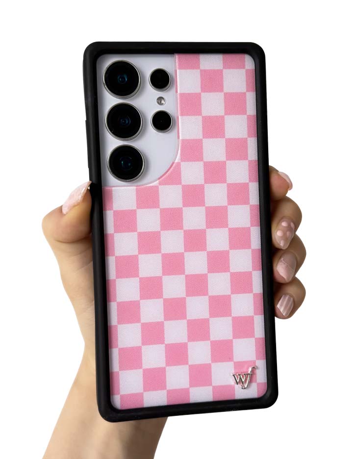 Wildflower Cases Checkers | Pink Samsung Galaxy Case — color detail