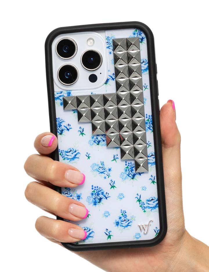 Forget Me Not Floral Stud iPhone Case