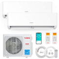 Greenland 18,000 BTU Dual Zone (2) Mini Split AC (R454B) – TURBRO