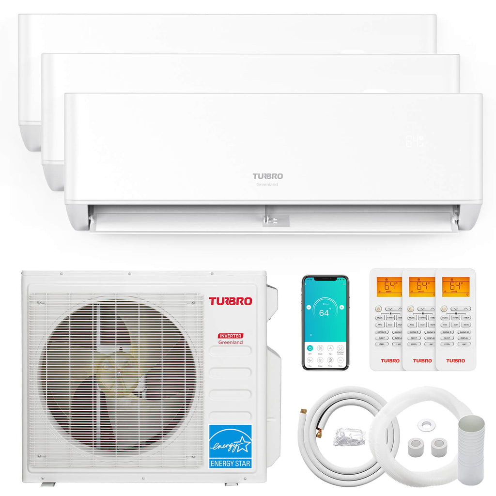 (Open Box) Greenland Multi-zone Mini Split Air Conditioner (R410A) – TURBRO, view 7