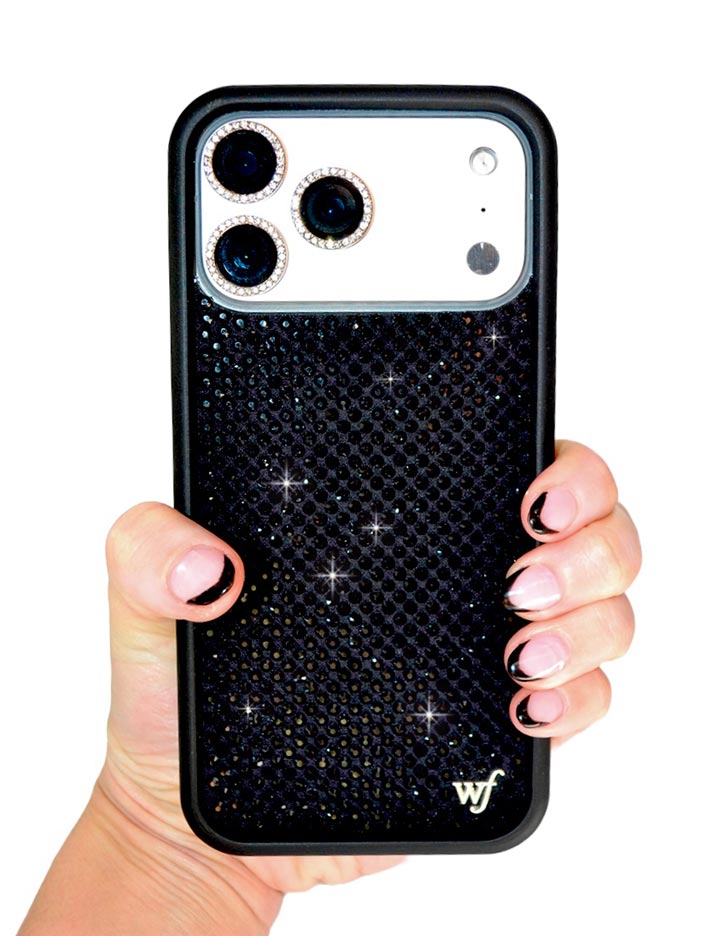 Rhinestone iPhone Case | Black