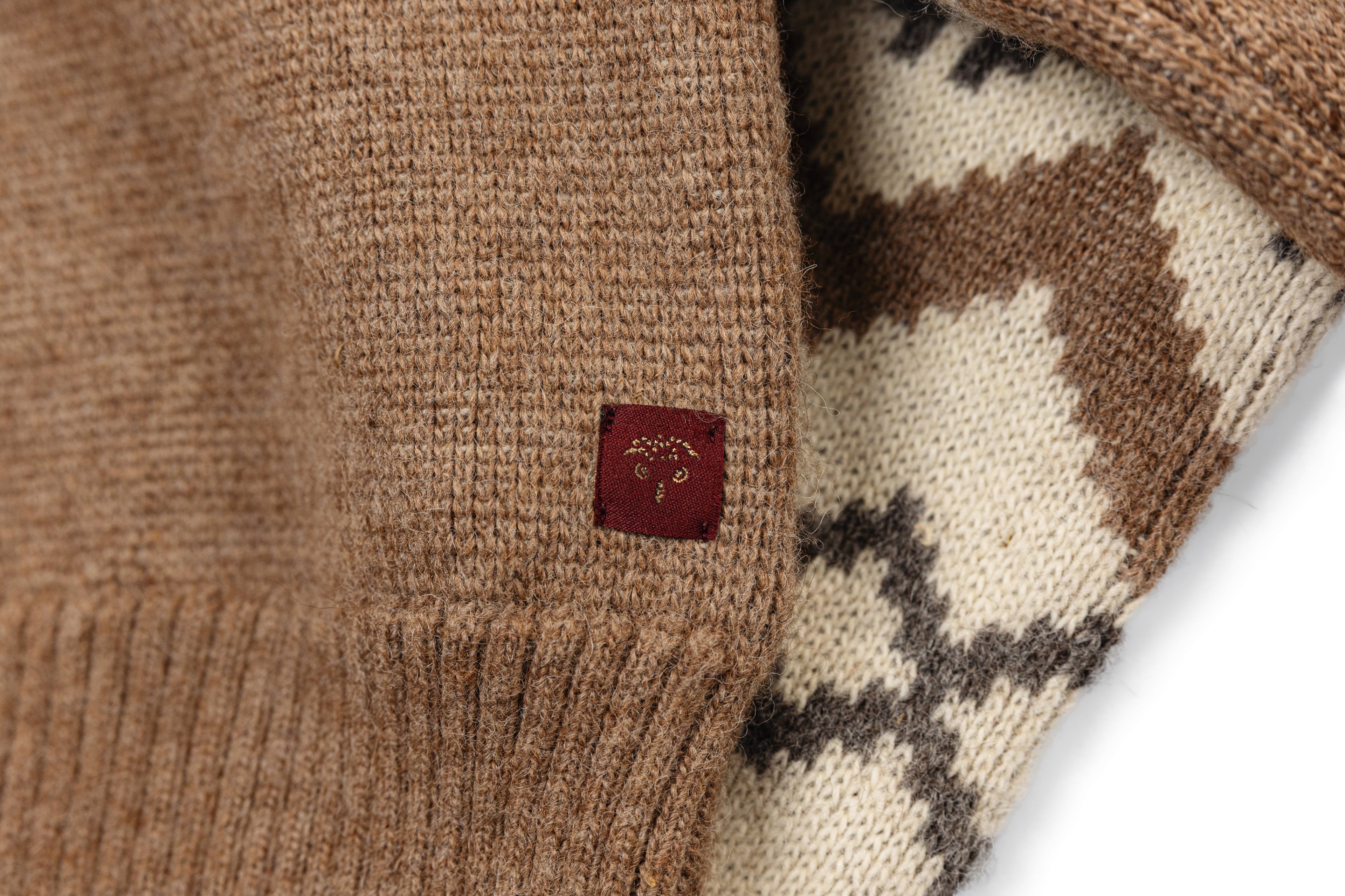 Adirondack Field Adirondack Field Skyward Alpaca/Wool Sweater (Ivory) — scale reference