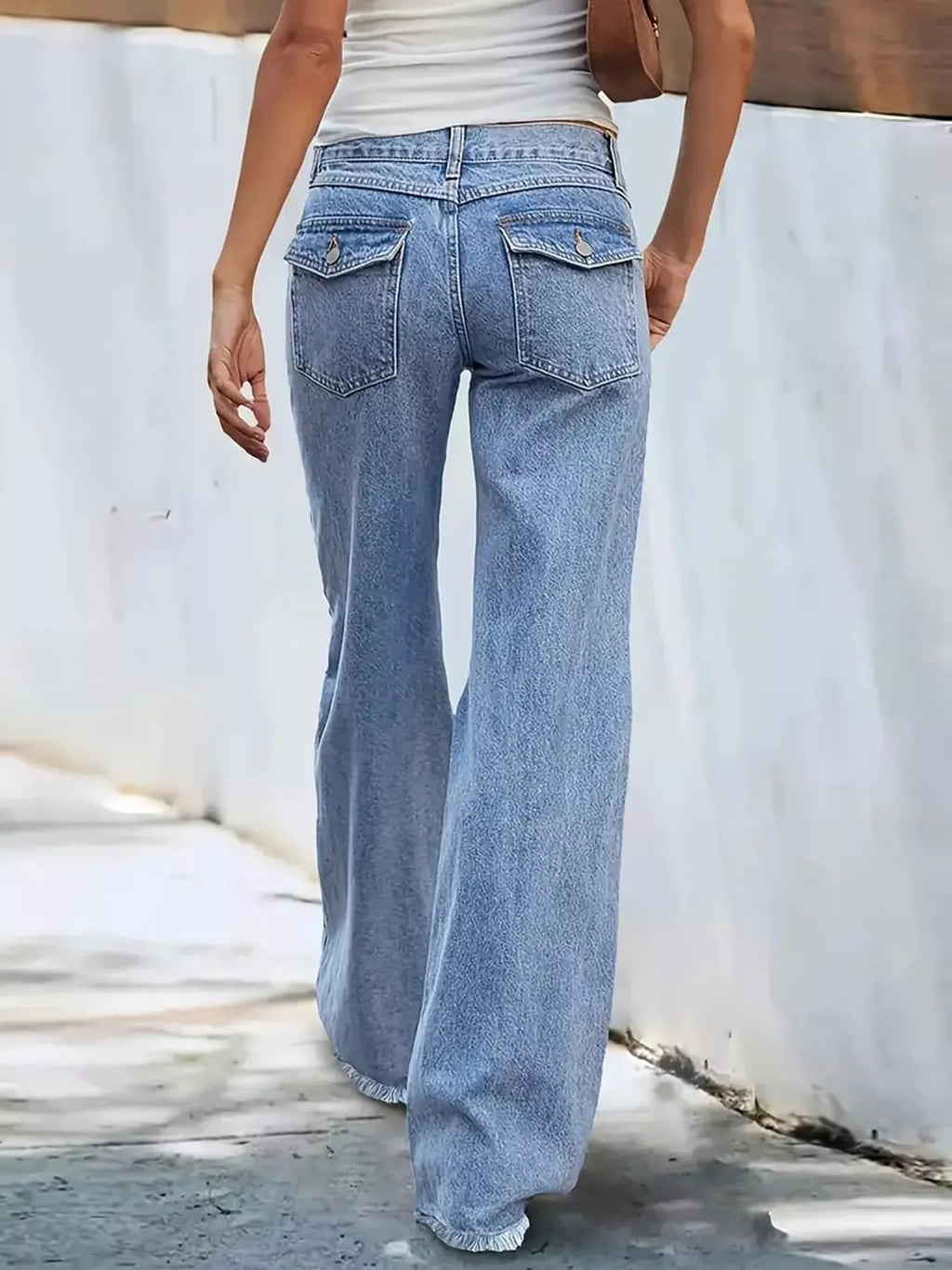 High-Waisted Wide Leg Jeans