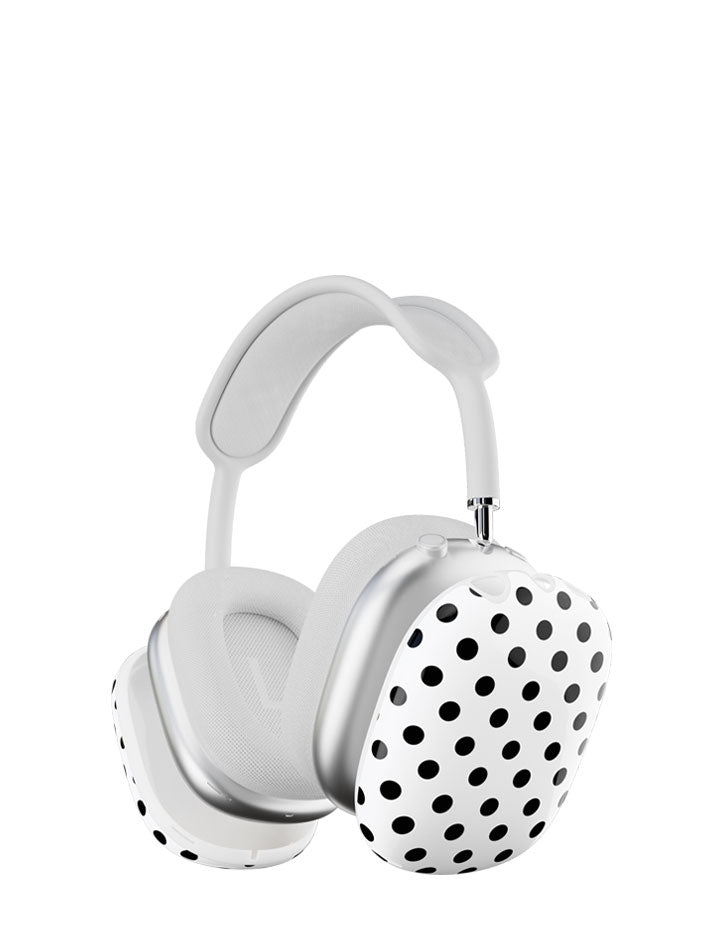 Polka Dot | White and Black Airpod Max Cover