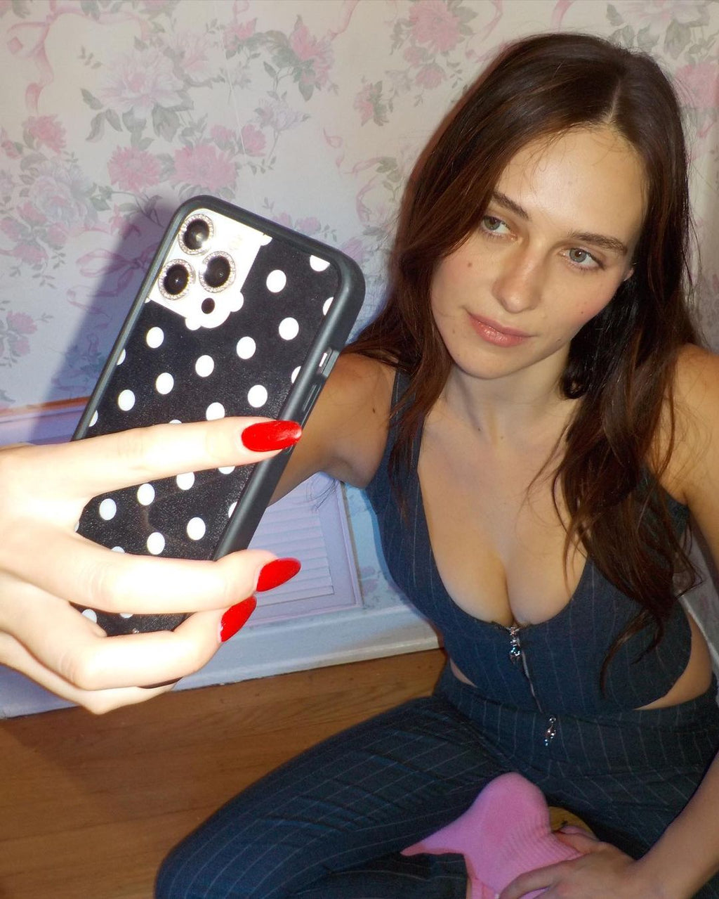 Polka Dot | Black and White iPhone Case