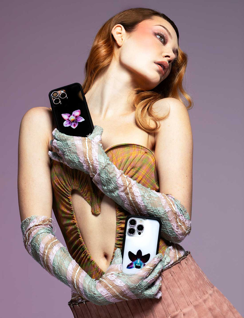 Orchid | White iPhone Case