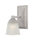 5"W 1-Light LED Bath Vanity Light Fixture Brushed Nickel Finish with Square Shade – LampsUSA