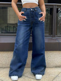High-Waisted Wide Leg Jeans