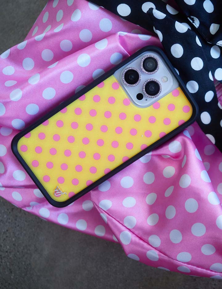 Polka Dot | Yellow and Pink iPhone Case
