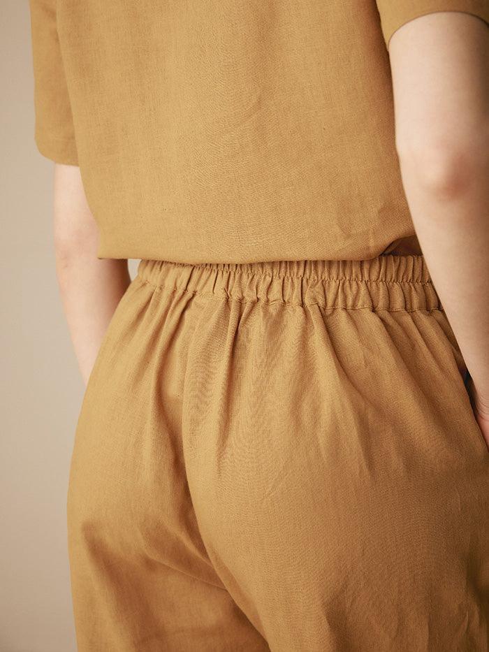 LINTICO 100% Linen Two-Piece Casual Linen Tracksuit COLLEEN — detail shot 7