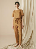 LINTICO 100% Linen Two-Piece Casual Linen Tracksuit COLLEEN — main product shot