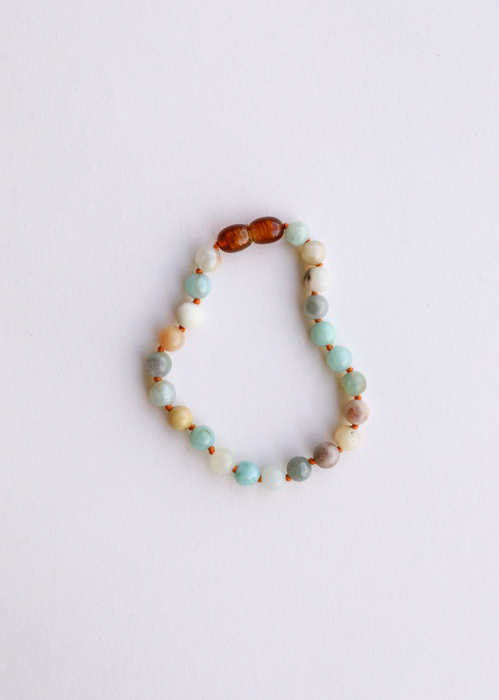 CanyonLeaf Natural Amazonite Gemstone || Beaded Anklet or Bracelet — main product shot