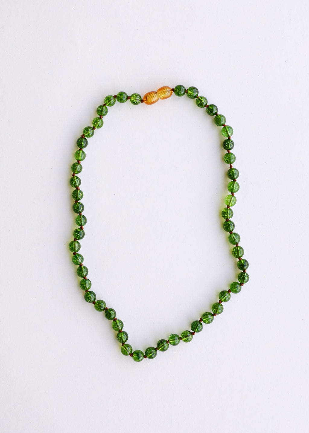 CanyonLeaf Pure Gemstone + Peridot || Necklace — side view