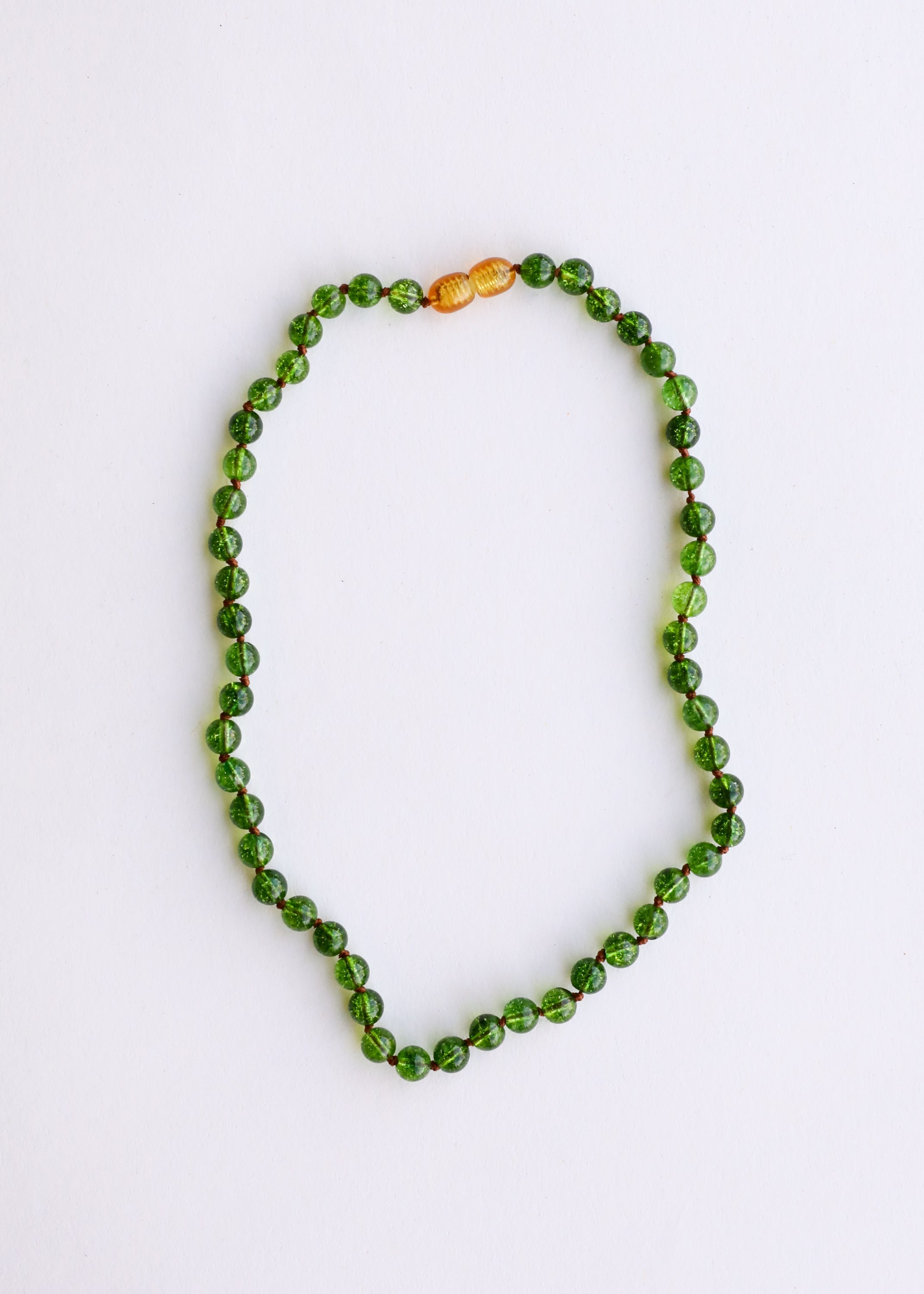 CanyonLeaf Pure Gemstone + Peridot || Necklace — side view